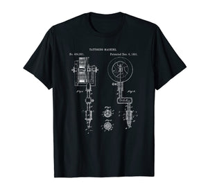 Funny shirts V-neck Tank top Hoodie sweatshirt usa uk au ca gifts for Vintage Tattoo Artist Gun Shirt - Inking Machine Drawing Tee 1369835