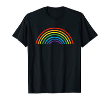 Load image into Gallery viewer, Funny shirts V-neck Tank top Hoodie sweatshirt usa uk au ca gifts for Rainbow Striped T-Shirt - Simple Plain Rainbow Design 364822
