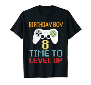 Funny shirts V-neck Tank top Hoodie sweatshirt usa uk au ca gifts for 8th Birthday Boy Shirt Video Game Gamer Boys Kids Gift 2442104