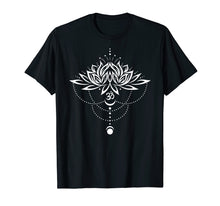 Load image into Gallery viewer, Funny shirts V-neck Tank top Hoodie sweatshirt usa uk au ca gifts for Lotus Flower Shirt with Om Symbol and Moon. Yoga, Meditation 1236354
