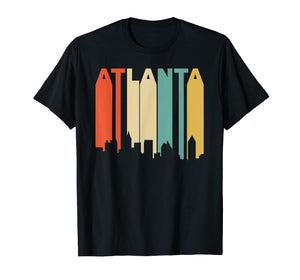 Funny shirts V-neck Tank top Hoodie sweatshirt usa uk au ca gifts for Retro 1970's Style Atlanta Georgia Skyline T-Shirt 2777112