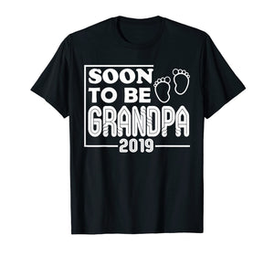 Funny shirts V-neck Tank top Hoodie sweatshirt usa uk au ca gifts for Mens Vintage Soon To Be Grandpa 2019 T-shirts Funny Grandpa Gift 158606