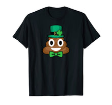 Load image into Gallery viewer, Funny shirts V-neck Tank top Hoodie sweatshirt usa uk au ca gifts for Leprechaun Poop Emoji Funny St Patricks Day T-Shirt 1912743
