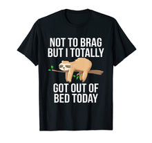 Load image into Gallery viewer, Funny shirts V-neck Tank top Hoodie sweatshirt usa uk au ca gifts for Funny Sloth T-Shirt Sleepy Pajama T Shirt Got Out Of Bed Tee 848697
