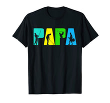 Load image into Gallery viewer, Retro Golfing Papa Tee Shirt. Golf Gifts For Fathers Day

