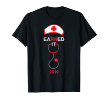 Load image into Gallery viewer, Funny shirts V-neck Tank top Hoodie sweatshirt usa uk au ca gifts for Earned It registered Nurse RN Stethoscope Shirt 2019 Women 2004837
