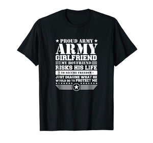 Funny shirts V-neck Tank top Hoodie sweatshirt usa uk au ca gifts for Proud Army Girlfriend Shirt Military Girlfriend Protects Me 844147