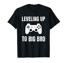Load image into Gallery viewer, Level Up To Big Brother Announcement Funny Gamer Gift Shirt
