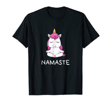 Load image into Gallery viewer, Funny shirts V-neck Tank top Hoodie sweatshirt usa uk au ca gifts for Cute Namaste Yoga Unicorn T-Shirt 1038395
