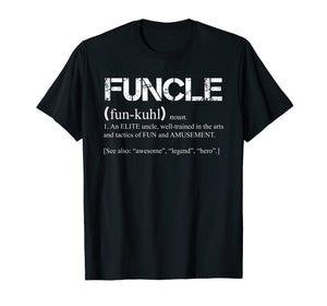 Mens Mens Funcle Definition T-shirt Funny Gift For Uncle Present