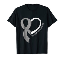 Load image into Gallery viewer, Funny shirts V-neck Tank top Hoodie sweatshirt usa uk au ca gifts for Heart Ribbon Melanoma Cancer Awareness T-Shirt 1439217
