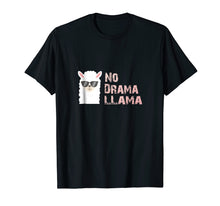 Load image into Gallery viewer, Funny shirts V-neck Tank top Hoodie sweatshirt usa uk au ca gifts for No Drama Llama Funny Shirt Cool Llama T-Shirt 386323
