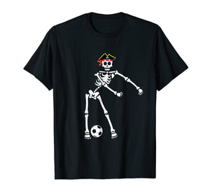 Funny shirts V-neck Tank top Hoodie sweatshirt usa uk au ca gifts for Pirate Skeleton Soccer Halloween Tshirt Flossing Dance Kids 1534625
