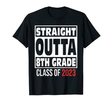 Load image into Gallery viewer, Funny shirts V-neck Tank top Hoodie sweatshirt usa uk au ca gifts for Straight Outta 8th Grade Class of 2023 Shirts Graduation 3837162
