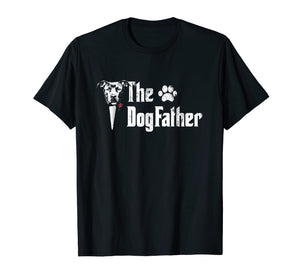 Mens The Dogfather Pitbull Dog Dad Tshirt Father's Day Gift