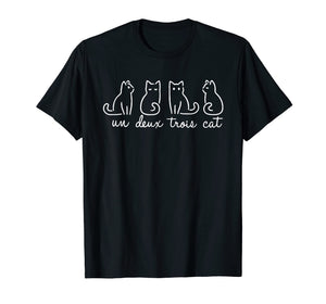 Un Deux Trois Cat Shirt gift