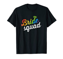 Load image into Gallery viewer, Funny shirts V-neck Tank top Hoodie sweatshirt usa uk au ca gifts for Bride Squad Shirt - LGBT Cute Rainbow Ring Bachelorette Gift 809372
