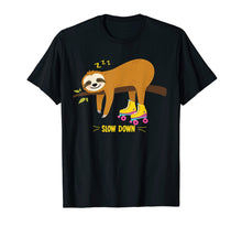 Load image into Gallery viewer, Funny shirts V-neck Tank top Hoodie sweatshirt usa uk au ca gifts for Retro Sloth Roller Skate Derby 70s 80s T Shirt Gift girl boy 3091297
