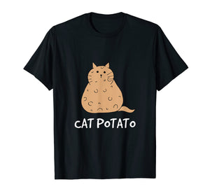 Funny shirts V-neck Tank top Hoodie sweatshirt usa uk au ca gifts for Cat Potato - Funny Chubby Cat Mixed Potato T-Shirt 1669050