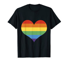 Load image into Gallery viewer, Funny shirts V-neck Tank top Hoodie sweatshirt usa uk au ca gifts for LGBT Pride Shirt Rainbow Flag Heart Love T-Shirt 2704727
