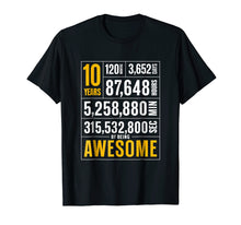 Load image into Gallery viewer, Funny shirts V-neck Tank top Hoodie sweatshirt usa uk au ca gifts for 10th Birthday Gift 10 Years Old Being Awesome Shirt for Boys 1533038
