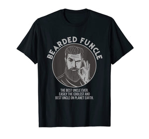 Funny shirts V-neck Tank top Hoodie sweatshirt usa uk au ca gifts for Bearded Funcle Best Coolest Uncle Ever T-Shirt 1880453