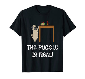 Funny shirts V-neck Tank top Hoodie sweatshirt usa uk au ca gifts for The Puggle Is Real - Funny Dog Pun Taco T-Shirt 1868542