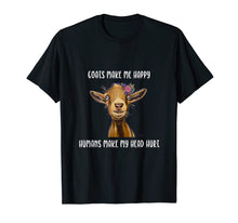 Load image into Gallery viewer, Funny shirts V-neck Tank top Hoodie sweatshirt usa uk au ca gifts for Goats Make me Happy Shirt, Goat Lover T-Shirt 642860
