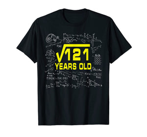 Funny shirts V-neck Tank top Hoodie sweatshirt usa uk au ca gifts for Math Square Root Of 121 11 Year Old 11th Birthday Tshirt 1803753