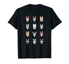 Load image into Gallery viewer, Funny shirts V-neck Tank top Hoodie sweatshirt usa uk au ca gifts for Funny Siberian Husky Emoji T-Shirt 1254709
