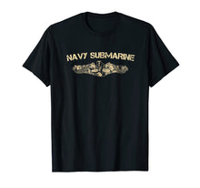 Load image into Gallery viewer, Navy Submarine Warfare Insignia T-Shirt Vintage Tee
