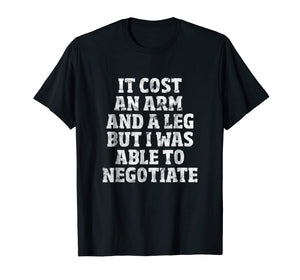 Funny shirts V-neck Tank top Hoodie sweatshirt usa uk au ca gifts for Amputee T-Shirt: Able To Negotiate Funny Leg Amputee Shirt 645239