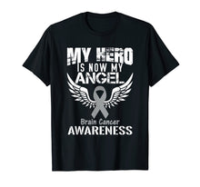 Load image into Gallery viewer, Funny shirts V-neck Tank top Hoodie sweatshirt usa uk au ca gifts for Great My Hero is Now my Angel Brain Cancer Awareness TShirt 2165910
