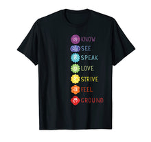 Load image into Gallery viewer, 7 Seven Chakras Yoga T Shirt
