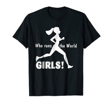 Load image into Gallery viewer, Funny shirts V-neck Tank top Hoodie sweatshirt usa uk au ca gifts for Who Runs The World... Girls Funny Shirt For Runner 3449928
