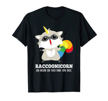 Load image into Gallery viewer, Funny shirts V-neck Tank top Hoodie sweatshirt usa uk au ca gifts for Racoonicorn T-Shirt Funny Trash Panda Raccoon Unicorn Shirt 2045161
