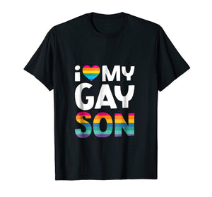 Funny shirts V-neck Tank top Hoodie sweatshirt usa uk au ca gifts for I Love My Gay Son Shirt Gay Pride Gift LGBT Lesbian Mom Dad 2450393