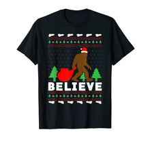 Load image into Gallery viewer, Funny shirts V-neck Tank top Hoodie sweatshirt usa uk au ca gifts for Christmas Believe Shirt FUNNY Bigfoot Ugly Xmas Sweater Tee 1677550
