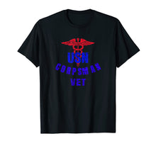 Load image into Gallery viewer, Funny shirts V-neck Tank top Hoodie sweatshirt usa uk au ca gifts for USN Corpsman Veteran 3502369
