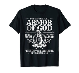 Funny shirts V-neck Tank top Hoodie sweatshirt usa uk au ca gifts for Armor of God T Shirt Men Women Bible Quote Christian Gift 1519156