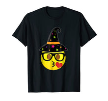 Load image into Gallery viewer, Funny shirts V-neck Tank top Hoodie sweatshirt usa uk au ca gifts for Funny Halloween Emoji Witch Nerd Kissy Face T-Shirt 1069535
