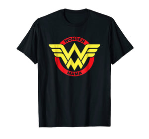 Womens Wonder Mama Mother T Shirt Gift Superhero Mom