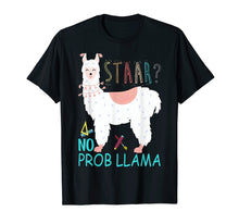 Load image into Gallery viewer, Staar Test No Prob Llama Teacher Exam Testing Tshirt Gifts
