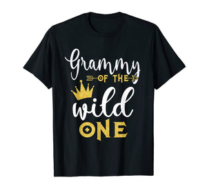 Funny shirts V-neck Tank top Hoodie sweatshirt usa uk au ca gifts for Funny Grammy Of The Wild One T-Shirts 1241361