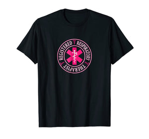 Funny shirts V-neck Tank top Hoodie sweatshirt usa uk au ca gifts for Registered Respiratory Therapist Shirt Pink RRT Circle Logo 1590234
