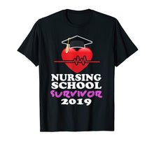Load image into Gallery viewer, Funny shirts V-neck Tank top Hoodie sweatshirt usa uk au ca gifts for Nursing School Survivor Graduation Party Gift Nurse T Shirt 1319724
