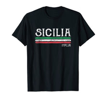 Load image into Gallery viewer, Funny shirts V-neck Tank top Hoodie sweatshirt usa uk au ca gifts for Vintage Sicilia Italy T-shirt Italia Souvenir Italian Sicily 883263
