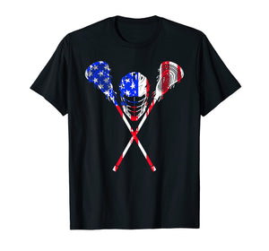 Funny shirts V-neck Tank top Hoodie sweatshirt usa uk au ca gifts for Lacrosse American Flag Gift T Shirt Lax Player Sticks Design 1270281