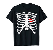 Load image into Gallery viewer, Funny shirts V-neck Tank top Hoodie sweatshirt usa uk au ca gifts for Skeleton Ribcage With Heart Funny Halloween Costume T-Shirt 1149503
