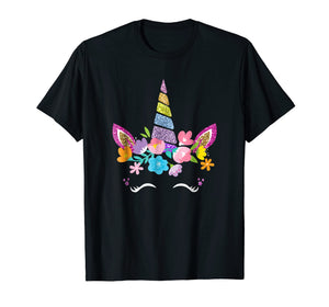 Funny shirts V-neck Tank top Hoodie sweatshirt usa uk au ca gifts for Unicorn Face T-Shirt Gift For Kids Toddlers Girls Women 1556877